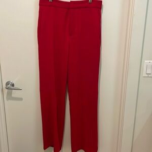 Red Zara pants